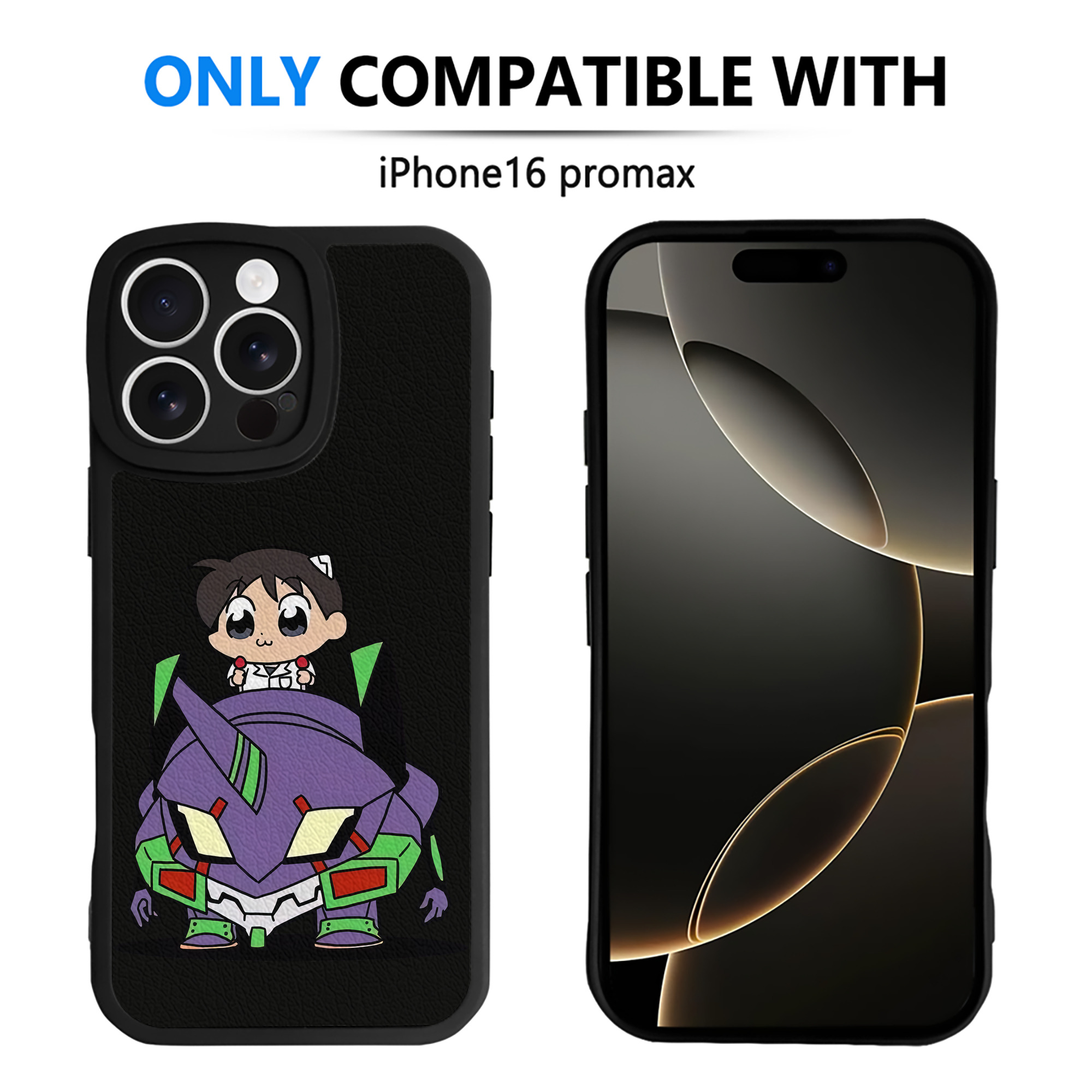 （画像用） EVA 新世紀エヴァンゲリオン 【iPhone 16シリーズ対応】シリコンスマホケース（レザー調） 材質：シリコン